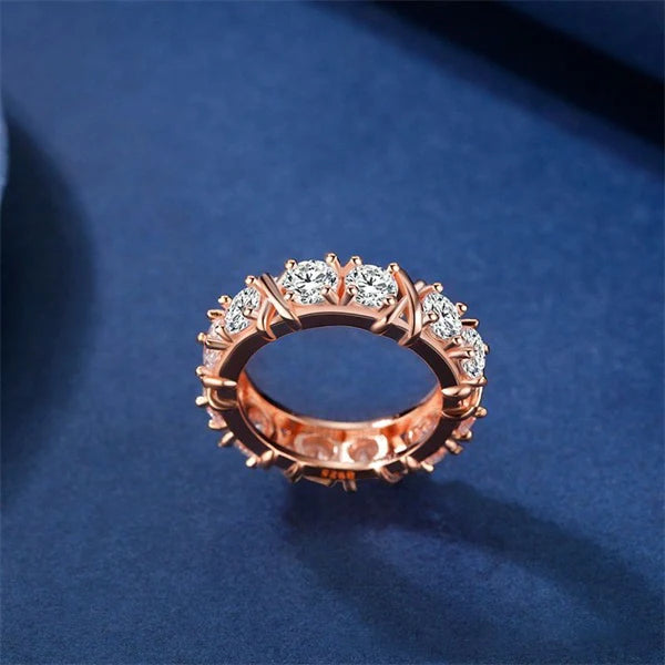 💯 ¡SOLO NUEVO!❗💍Anillo detalles dorados circonita💍