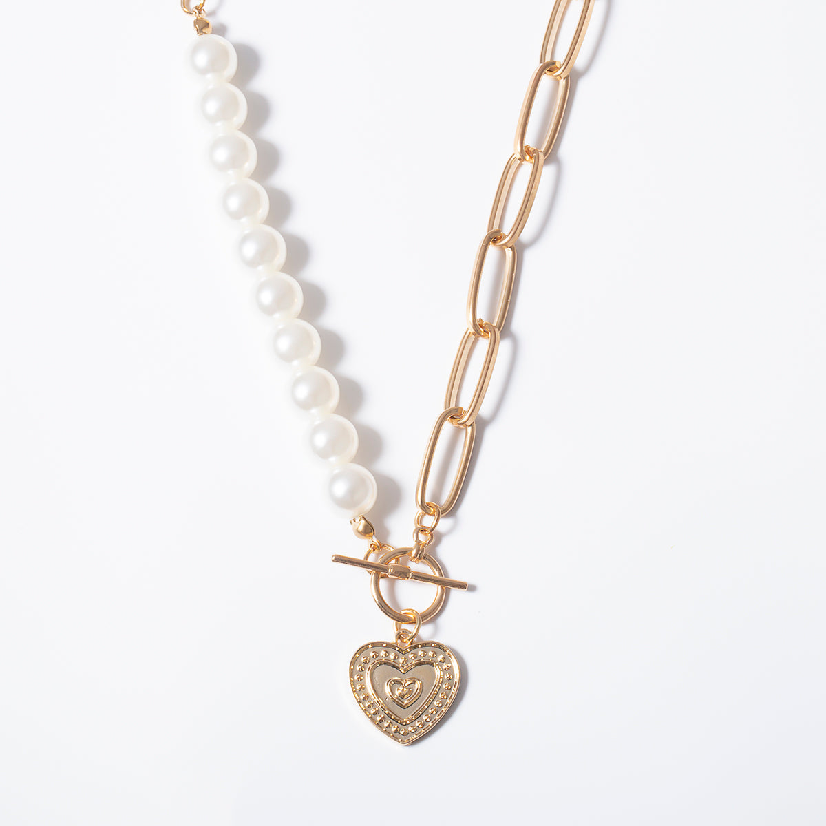 💖💌 Collar de perlas del amor del corazón 💎👑