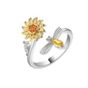 💯 ¡SOLO NUEVO!❗🌻Anillo Girasol y Abeja🌻