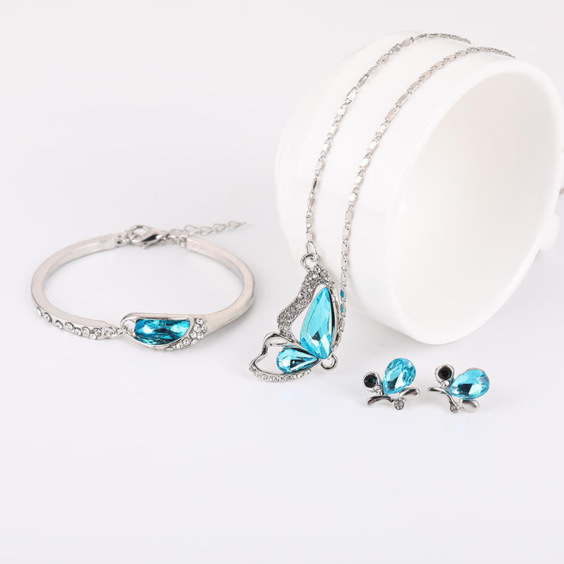 💯 ¡SOLO NUEVO!❗Conjunto de Joyería con Piedras Azules 💎🔵