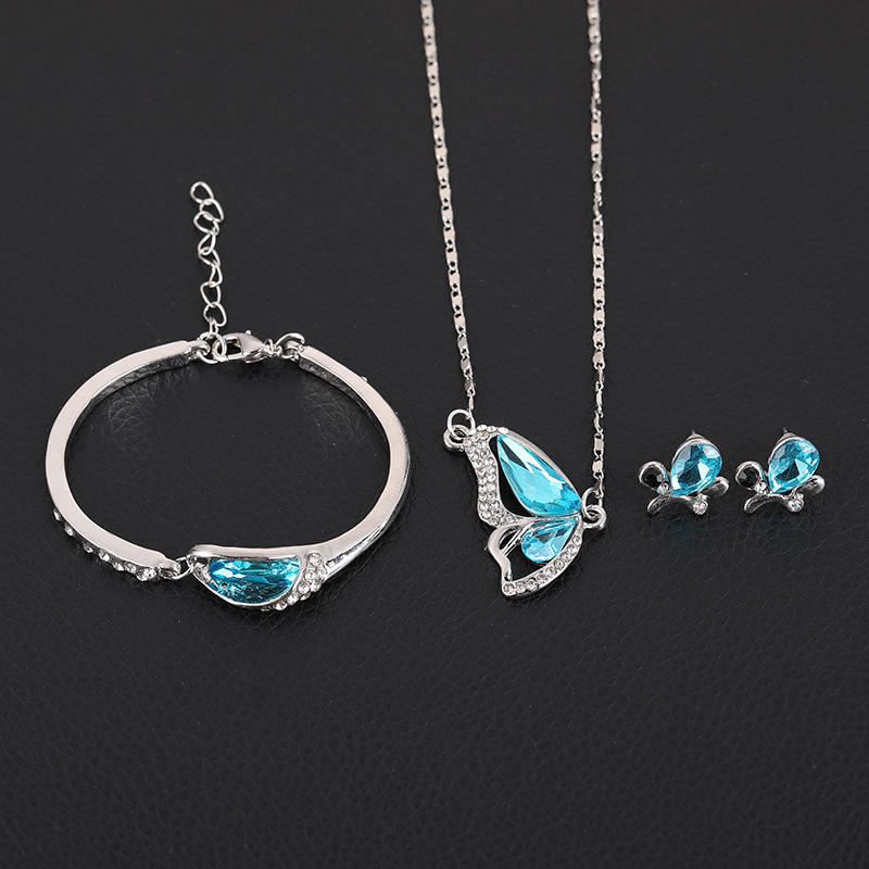 💯 ¡SOLO NUEVO!❗Conjunto de Joyería con Piedras Azules 💎🔵