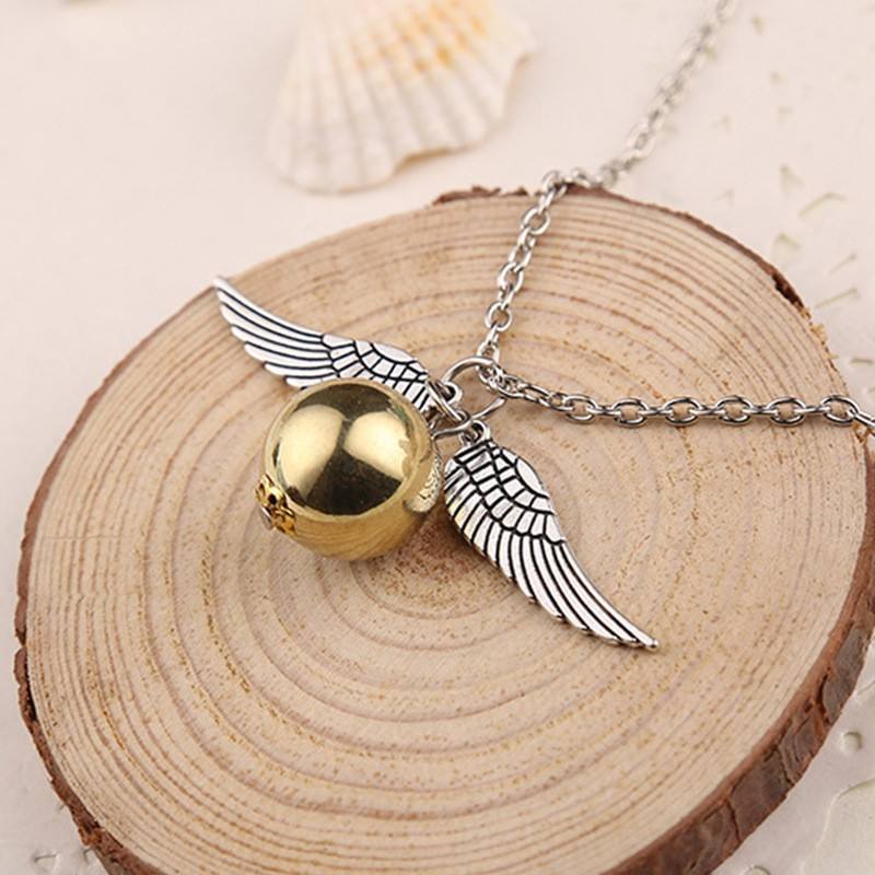 💯 ¡SOLO NUEVO!❗🌟Collar Harry Potter Colgante Snitch Quidditch🌟