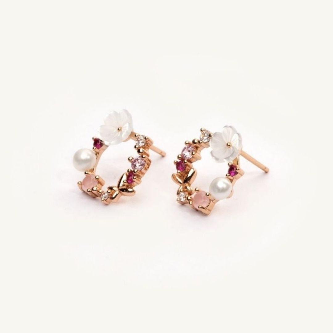 💯 ¡SOLO NUEVO!❗🌸 Aretes Florales 🌸