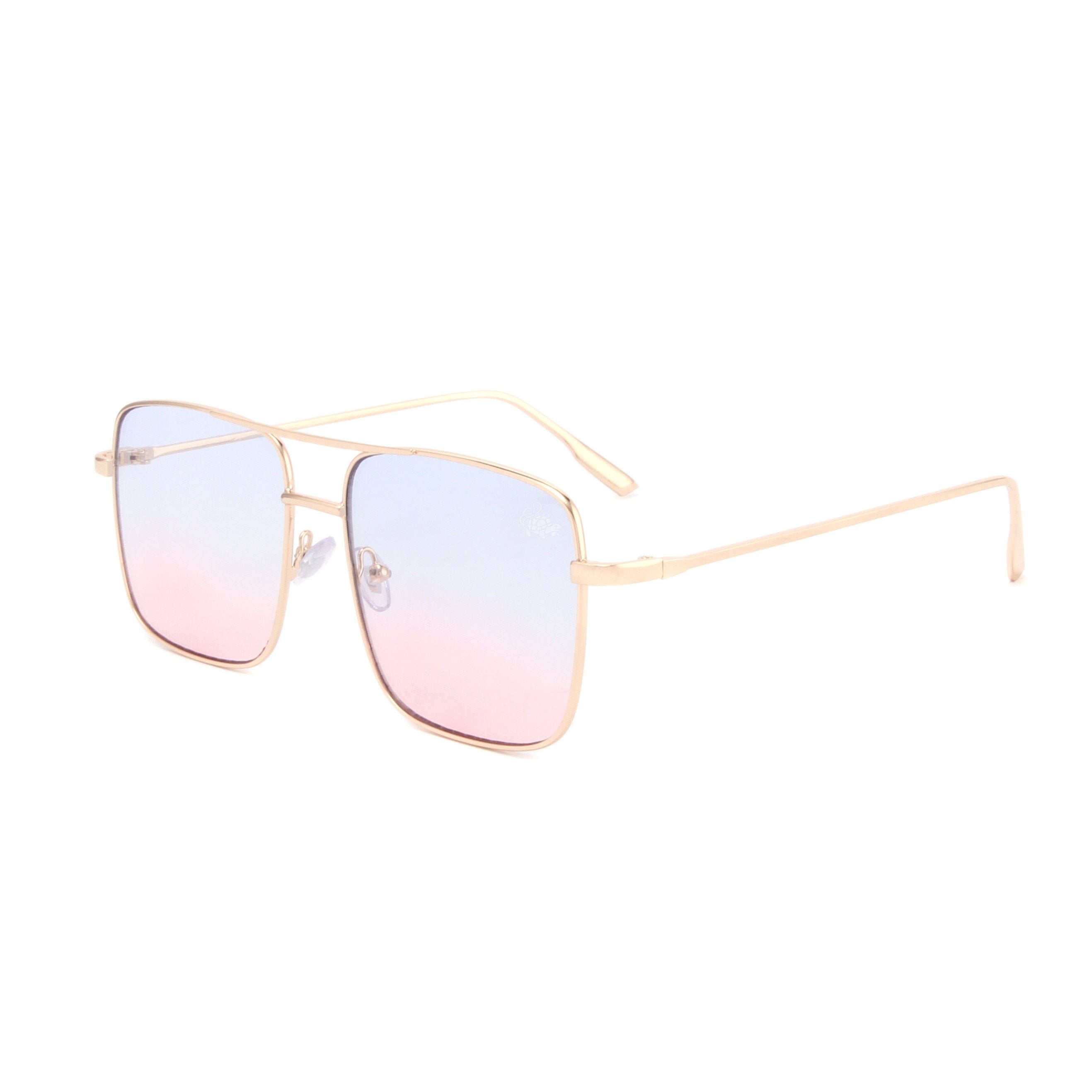 💯 ¡SOLO NUEVO!❗🌞 Lentes de Sol Dorados con Tinte Rosado 🌞